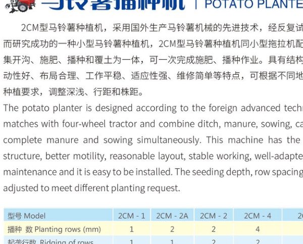 Plantator de Cartofi