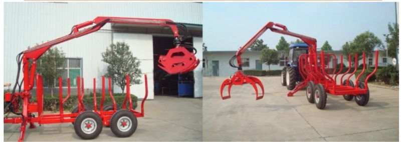 Remorca Forestiera cu Macara 12 Tone