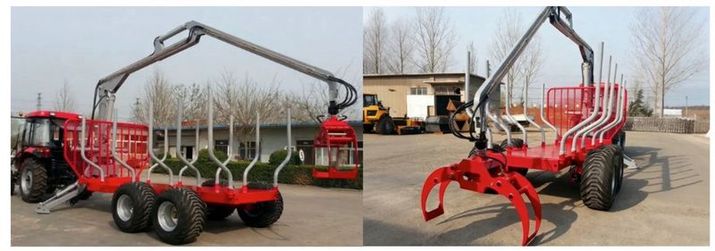 Remorca Forestiera cu Macara 15 Tone